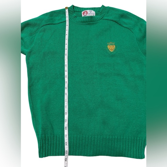 Vintage- Isle of Cotton Green Crewneck Sweater men’s size Medium Unisex - Picture 6 of 7
